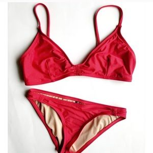 J. Crew gathered French bikini